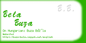 bela buza business card